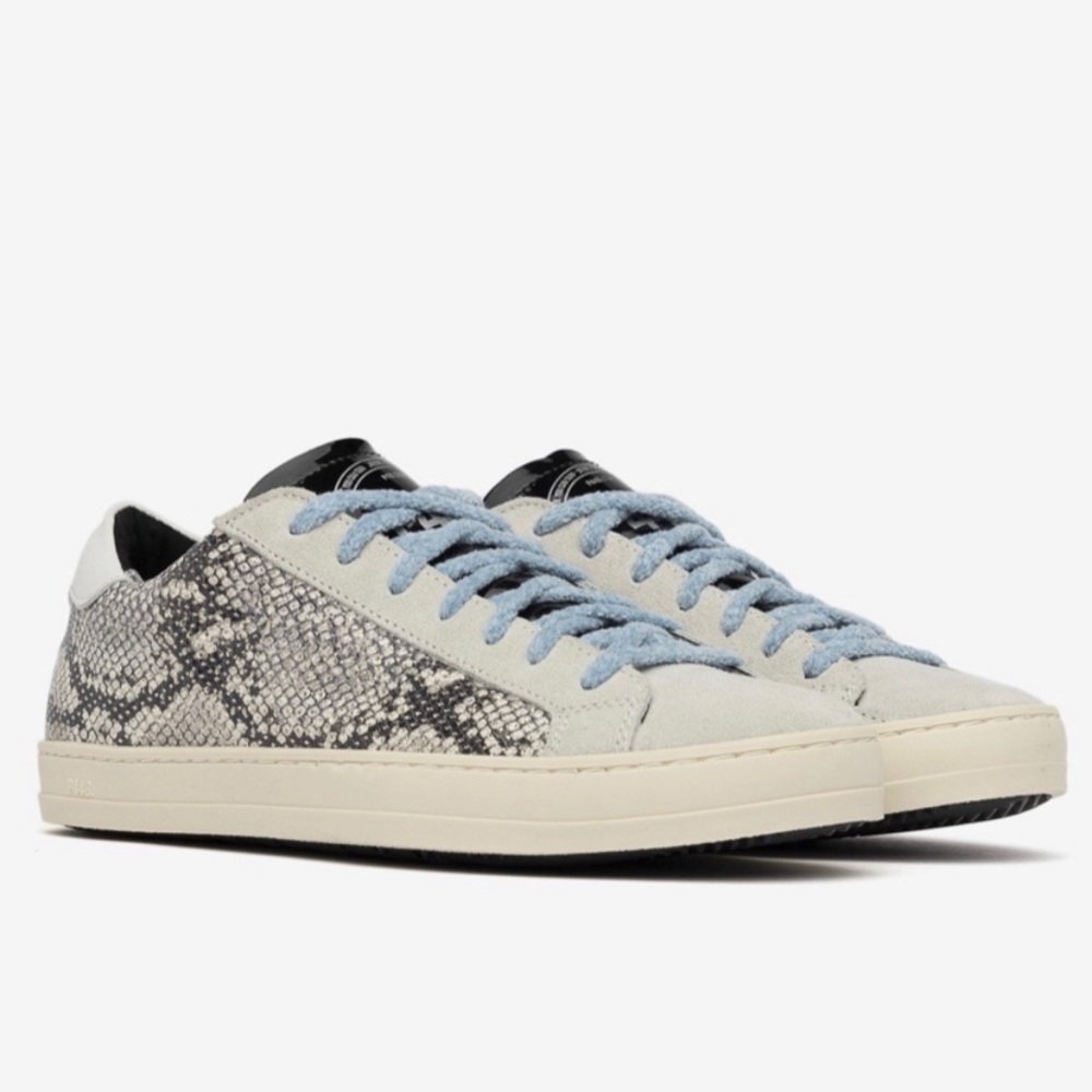 P448 John Silver Python Blue Lace Sneakers